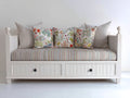 Canapé lit-Bois-207x90x82 cm-Blanc-Classique