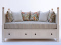 Canapé lit-Bois-205x90x85 cm-Blanc-Classique