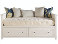 Canapé lit-Bois-200x90x75 cm-Blanc-Classique