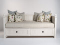 Canapé lit-Bois-203x90x83 cm-Blanc-Classique